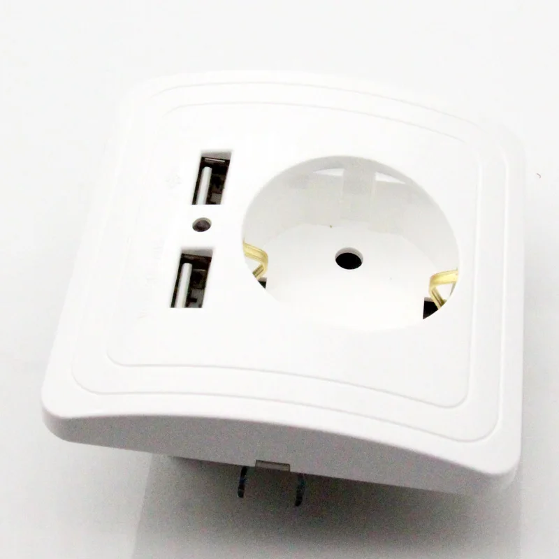 Сетевое зарядное устройство Esooli с двумя USB-портами 16 А 250 В ма | Обустройство дома