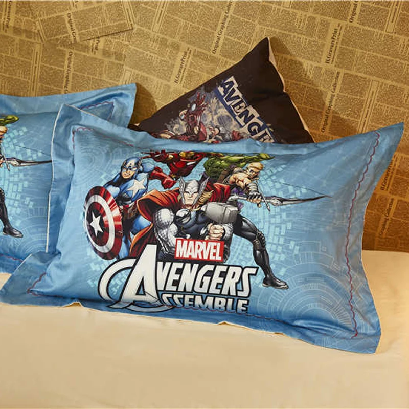 Набор постельного белья Marvel двуспальное одеяло покрывало для детей постельное
