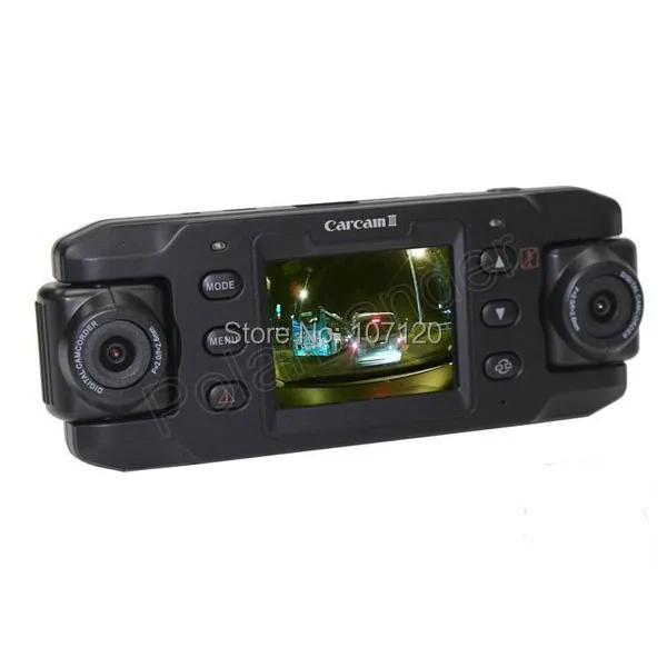 

NEW Dual Lens Car Camera Two Lens Vehicle DVR Dash Recorder GPS G-sensor CA365 X8000 recorder video registrator night vision