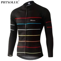phtxolue thermal fleece cycling jerseys autumn winter warm pro mtb long sleeve men bike wear spring summer cycling clothing