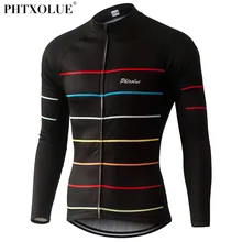Phtxolue, теплые флисовые майки для велоспорта, Осень-зима, Pro Mtb, мужская одежда с длинным рукавом для велоспорта, весна-лето, одежда для велоспорта