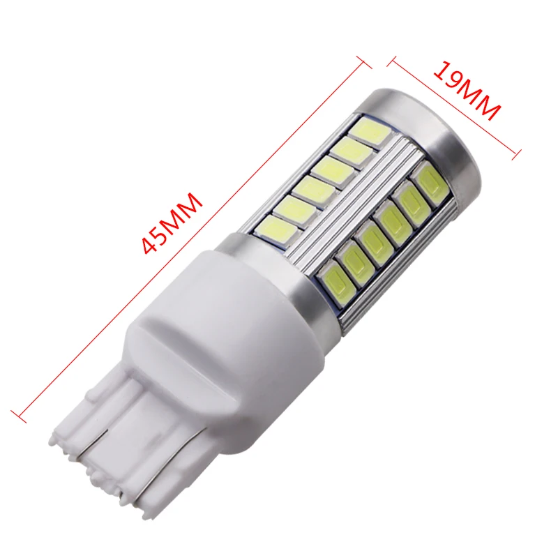 1x T20 7443 W21/5W 33 светодиодный 5630 5730 smd Автомобильные стоп сигналы Противотуманные