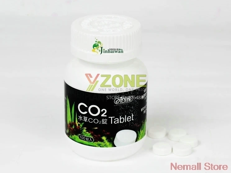 ISTA 100 шт. аквариум CO2 Tablet медленно релиз удобрение для растений майка с из