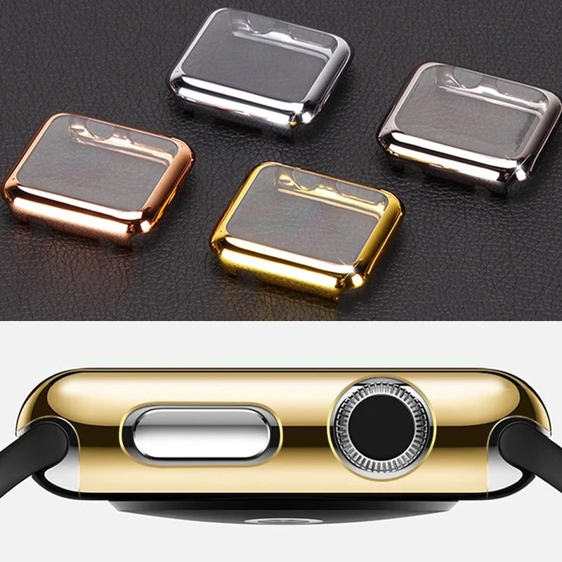 Чехол рамка из ПК для Apple Watch band 42 мм 38 iwatch 3 2 1 защитная пленка с покрытием|Ремешки