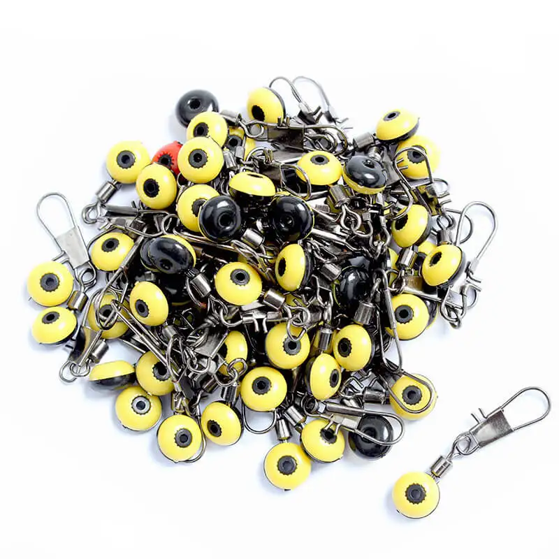 50pcs Fishing Float Bobber Stops Space Beans Connectors Sea Saltwater Freshwater Tools Equipment Plastic Metal new | Спорт и