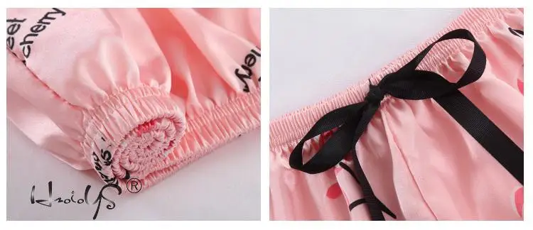 Stripe Printing Women's 7 Pieces Pajamas Sets Emulation Silk Satin Pajamas Women Sleepwear Sets Spring Summer Autumn Homewear