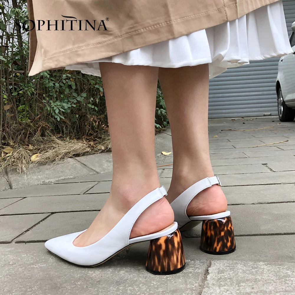 SOPHITINA/удобные женские босоножки Высококачественная обувь из коровьей кожи