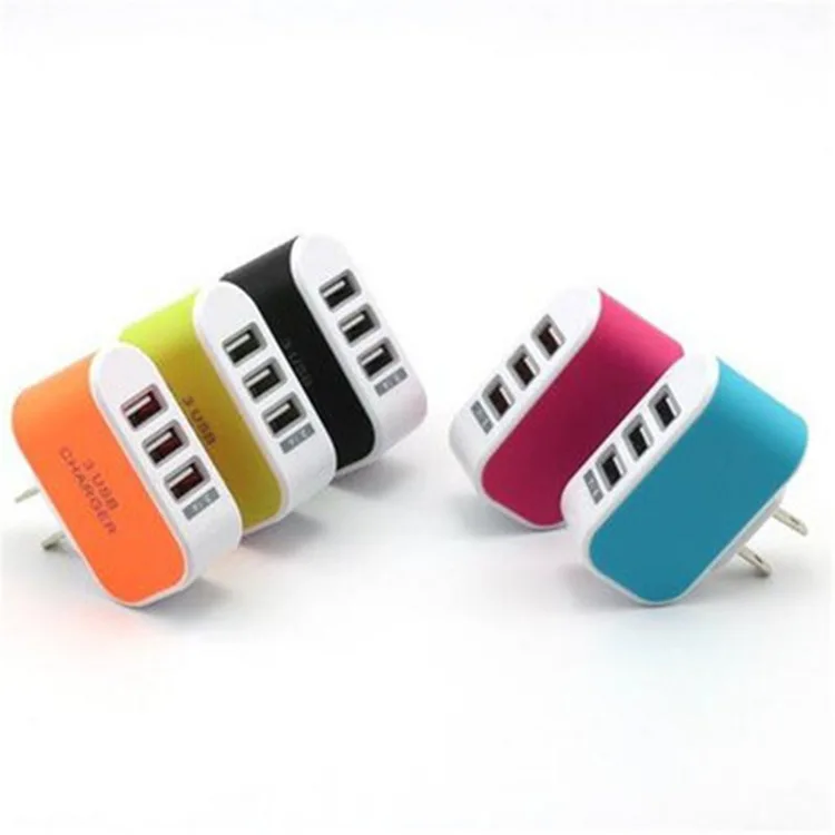 Настенное зарядное устройство с 3 USB-портами 5 в 1 а | Электроника