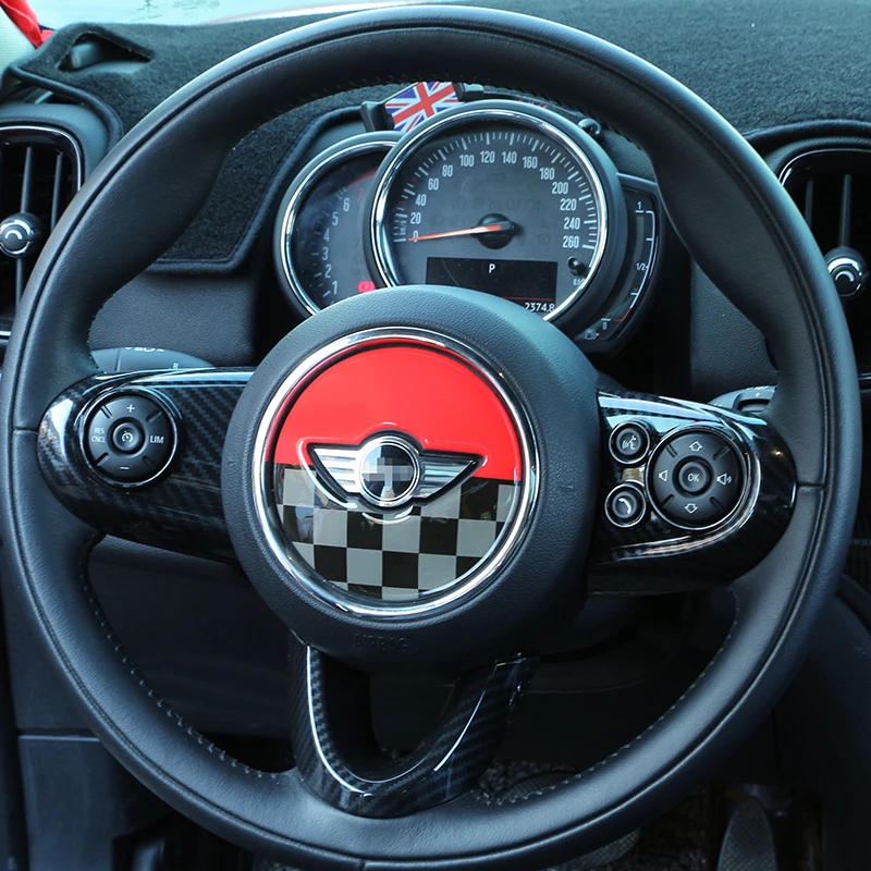1 шт. декоративные эпоксидные наклейки на руль автомобиля для BMW MINI cooper one JCW F55 F56 F60