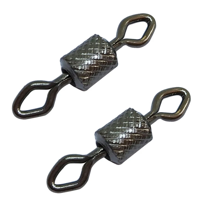 

INFOF 500/1000pcs Swivel Fishing Rolling Swivel Hook Diamond Eye Impressed #14-#4/0 Fishing Swivels Carp Hook Connector