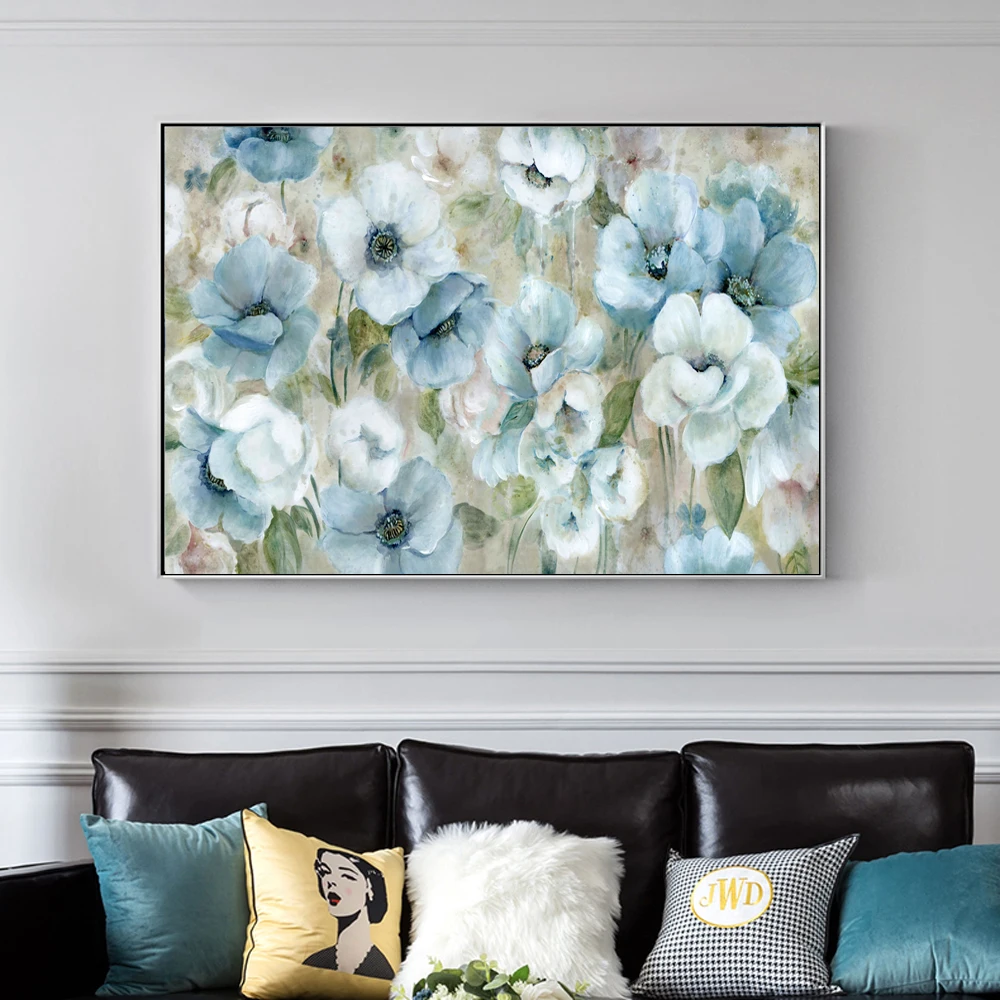 Абстрактная Картина на холсте с изображением цветов орхидеи | Дом и сад