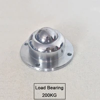 2pcs precision base with flange universal ball cattle eyes ball bearings cattle round ball wheel load bearing 200kg jf1494