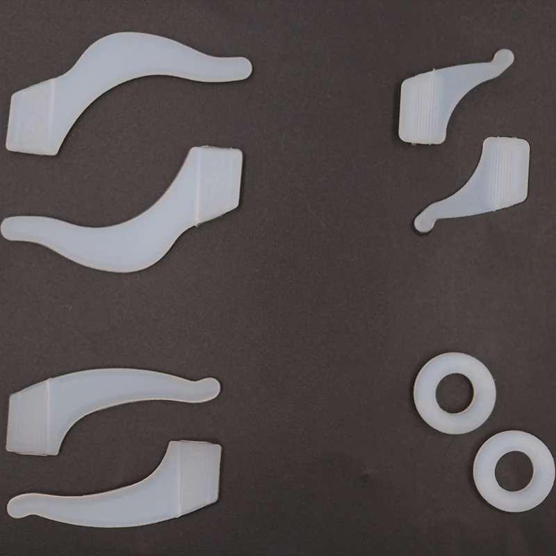 

COLOUR_MAX Silicone Ear Hooks Soft Clear Transparent Anti Slip Temple Tip Holder