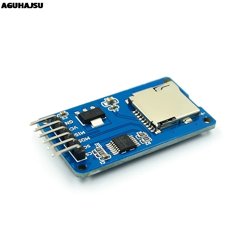 1 шт./лот модуль считывания карт Micro SD mini TF интерфейсы SPI с чипом преобразователя