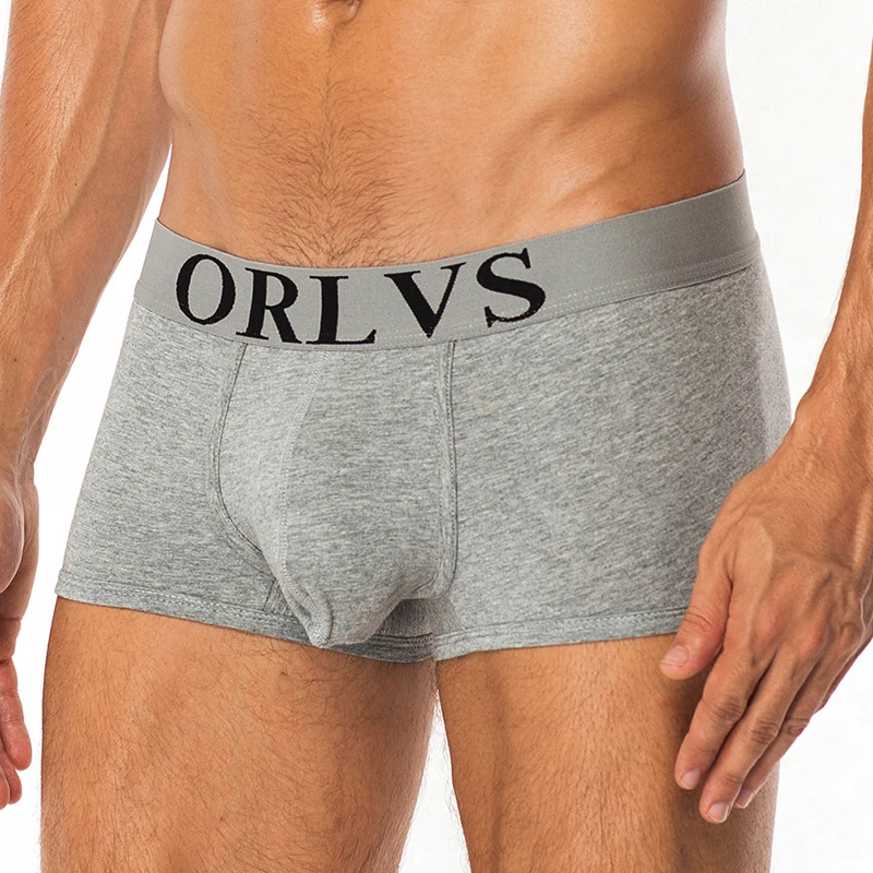 

ORLVS Brand Men Underwear Boxershort Sexy Short Cotton Cuecas Boxers Mens Boxer Breathable Gay Underwear Man Male Underpants