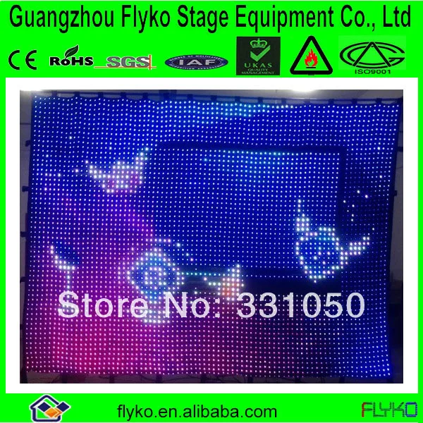 Лидер продаж сценический фон со светодиодной подсветкой|led vision curtain|led stage curtainstage