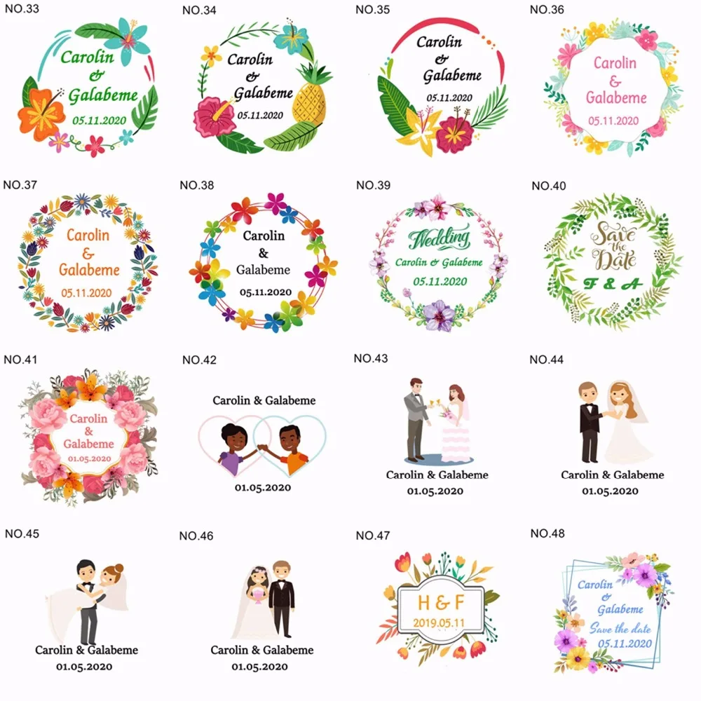 30 шт на заказ свадебное имя Дата День Святого Валентина макияж зеркало Сделай Сам