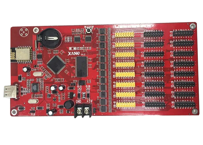 Kaler led контроллер карты x16w rgb контрольная карта 256*9999 пикселей wifi для p10 дисплей