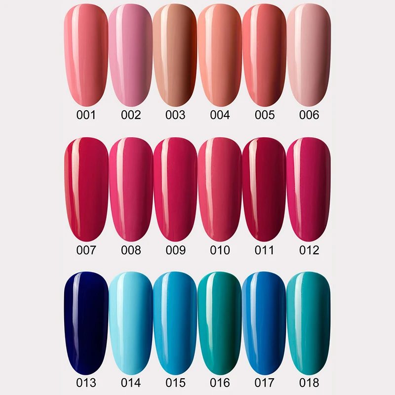 MSHING99 Гель лак для ногтей белый черный Color37 42 6 шт./лот Гибридный маникюра УФ и led