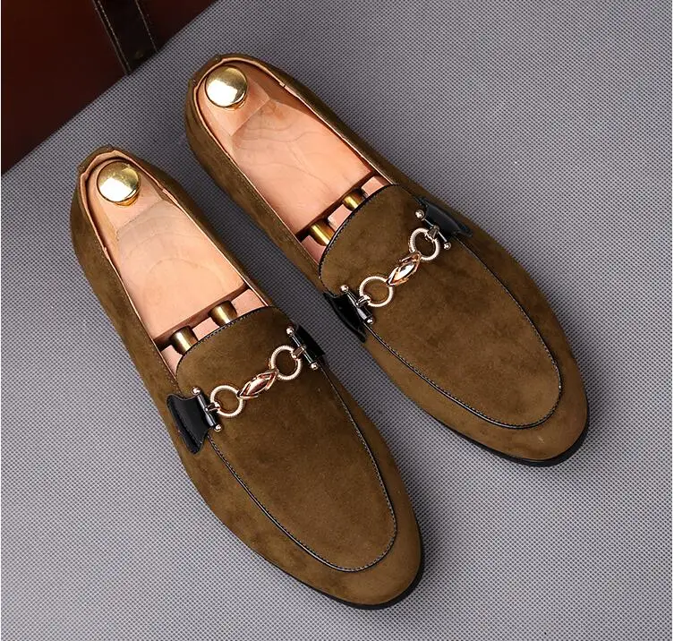 Brand Men Casual Loafers Plus Size 9.5 Black Velvet Suede Leather Tassel Moccasins Slip Ons Wedding Dress AXX766 | Обувь