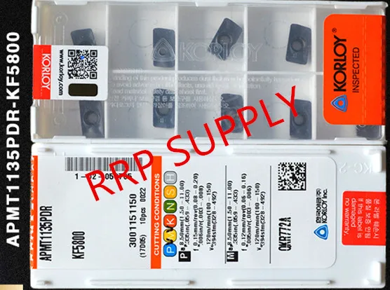 Бесплатная доставка 10 шт. APMT1135PDR KF5800 вставки бренд KORLOY общий тип для резки стали | Токарный инструмент -32995390283