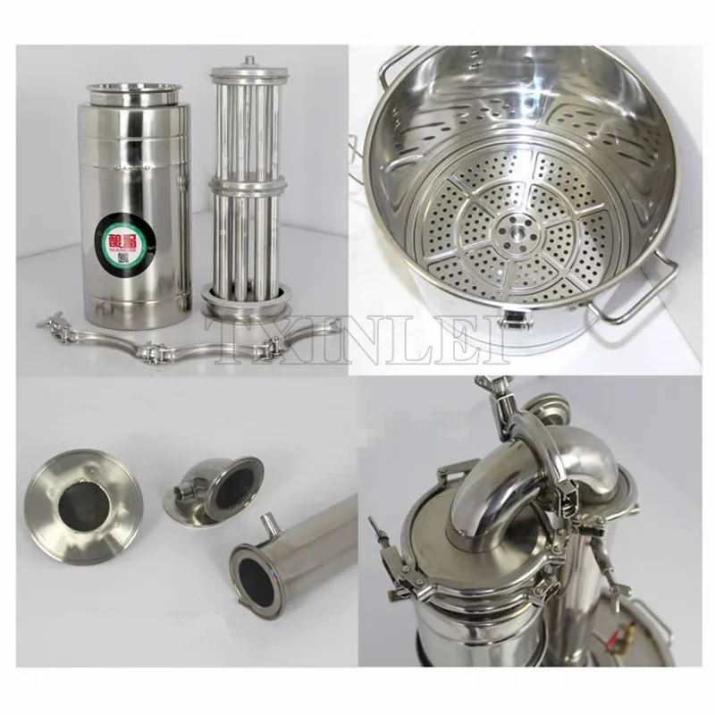 18L Нержавеющая сталь Алкоголь дистиллятор ликер Духи Вино Пивоваренная