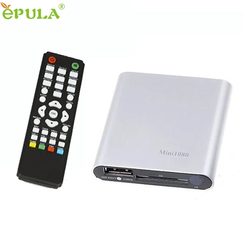 

Binmer SimpleStone 1080P Mini HDD Media Player MKV/H.264/RMVB HD with HOST USB/SD Card Reader 60330 mosunx