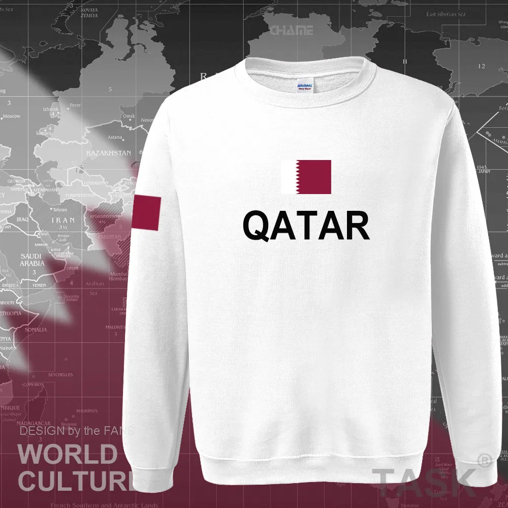 Худи с надписью Qatar Мужская толстовка новинка уличная одежда в стиле хип хоп socceres