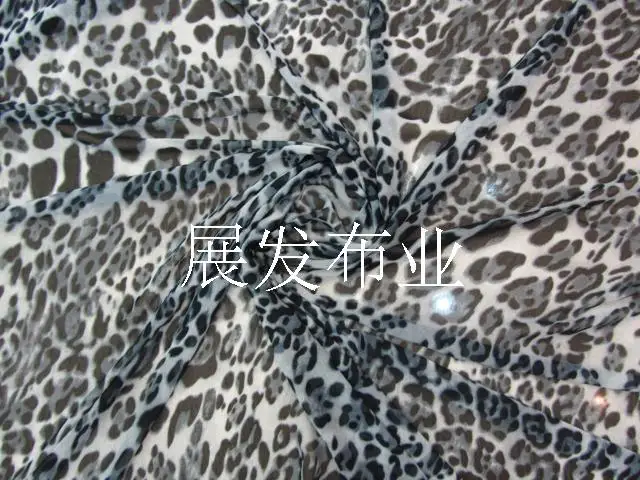 Высококачественные сложные провода шифоновая леопардовая расцветка платье из