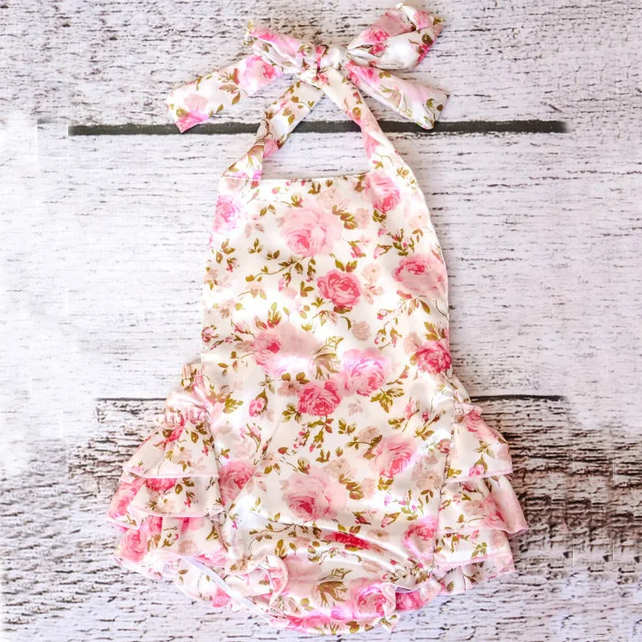 Комбинезон для маленьких девочек платье малышей летняя одежда без рукавов с