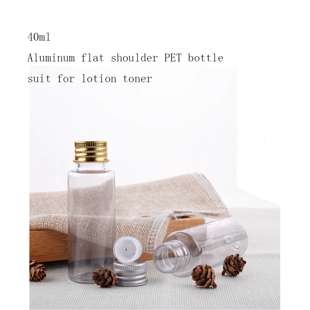 50 шт маленькая пластиковая бутылка ПЭТ Упаковка Алюминиевая винтовая крышка с