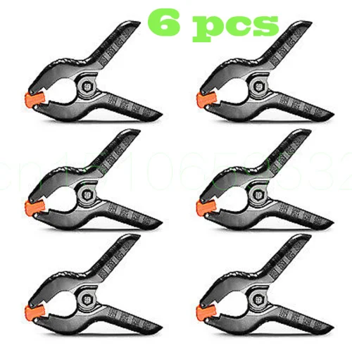 

Heavy-Duty Muslin Clamps 4.3"/11cm 6-Pack Studio Backdrops/Backgrounds