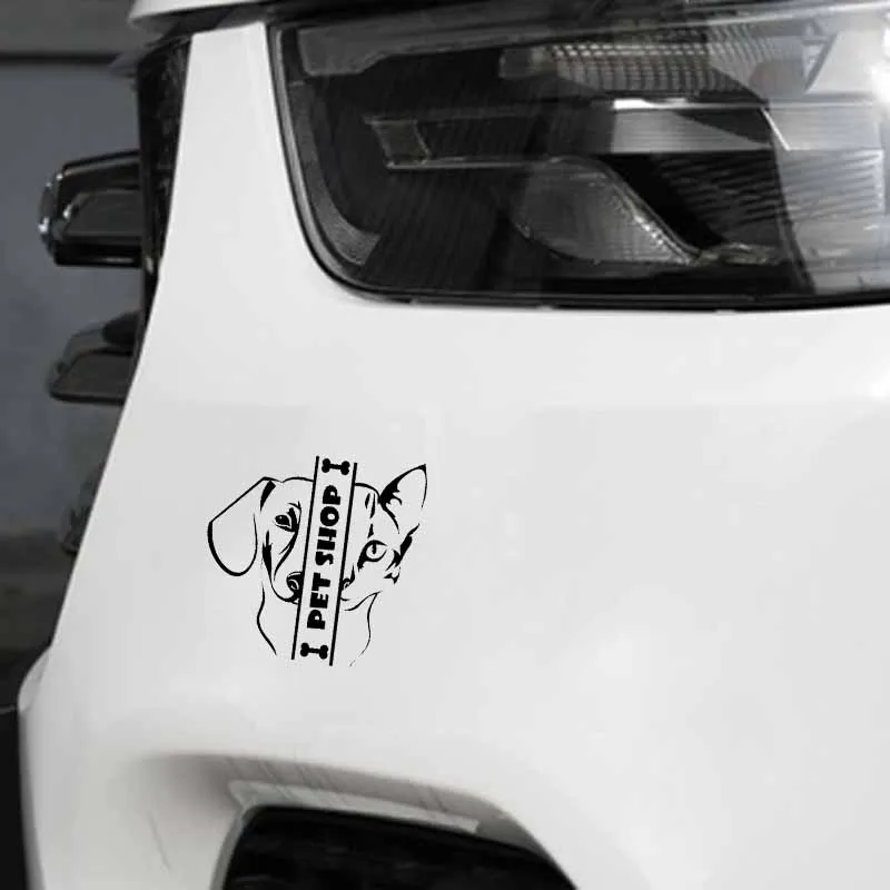 YJZT 14 см * 13 8 Виниловая Автомобильная наклейка для питомцев магазин животных