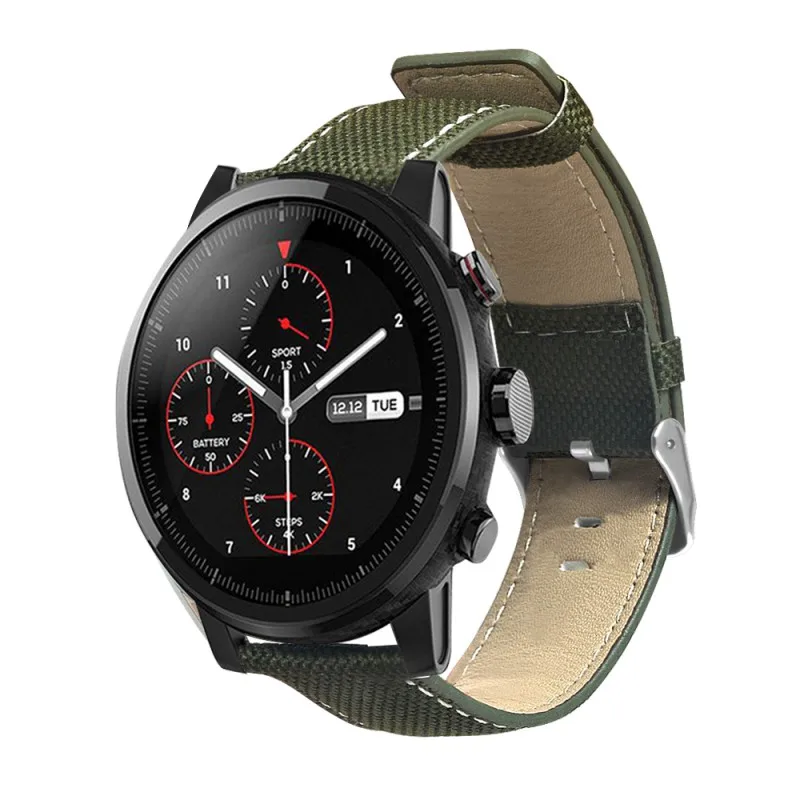 20mm Leather Strap for Huami Amazfit Bip Youth Version Smart Watch Bracelet Band Replacement Smartwatch Accessories | Электроника