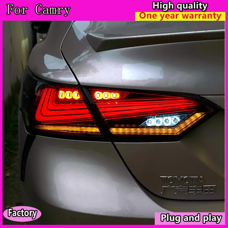 Автомобильный Стайлинг для 2018 Toyota Camry задних сигнальных огней светодиодный