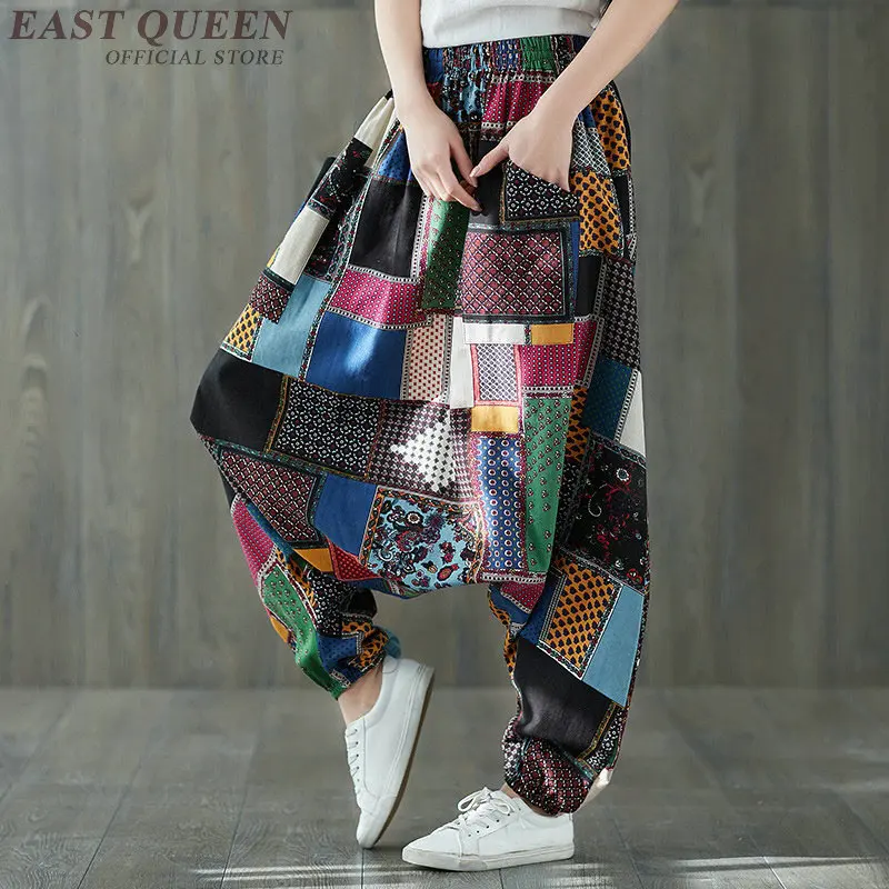 Женские широкие брюки Palazzo мешковатые с высокой талией в китайском стиле AA4111 2019 |
