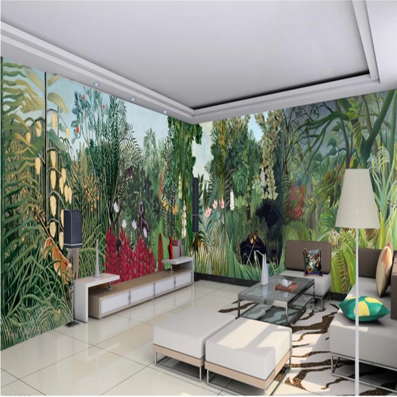 Обои для студийной фотосъемки в европейском ретро стиле тропический лес Картина