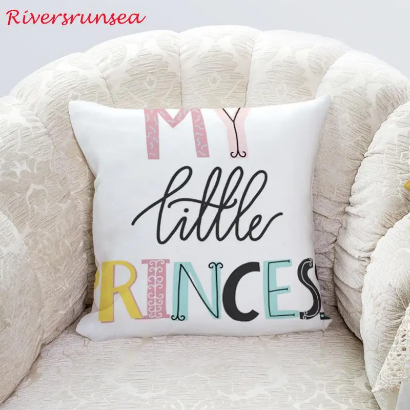 Милая мультяшная английская Подушка с алфавитом 26 букв принцесса лиса олень слон