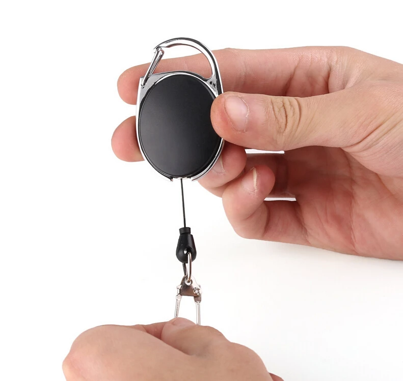 EDCGEAR выдвижное кольцо для ключей цепочка шнурок удостоверения личности бирка с