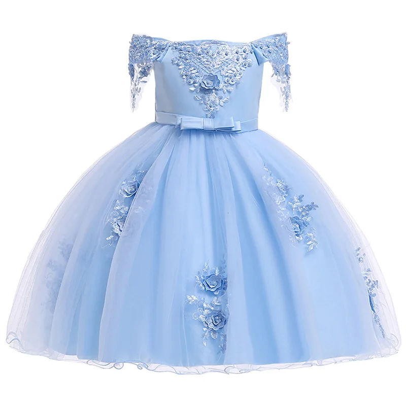 Платье принцессы для девочек вечернее платье с цветами детская одежда | Детская и