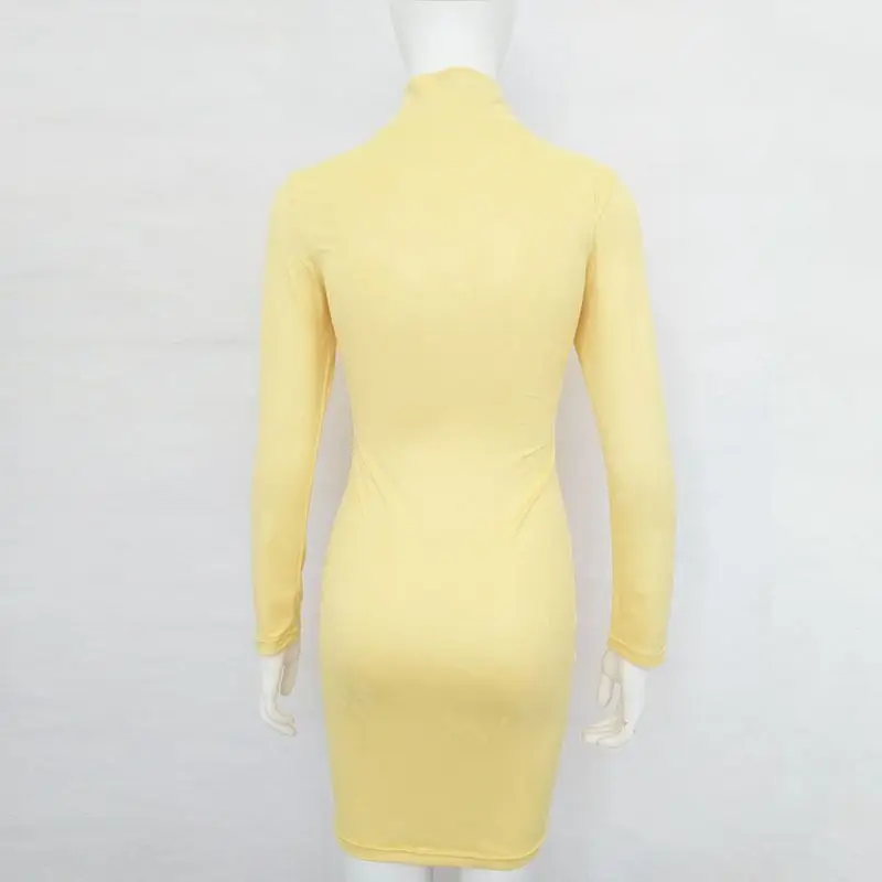 2018 шикарное летнее Замшевое платье с длинными рукавами со шнуровкой цвет желтый