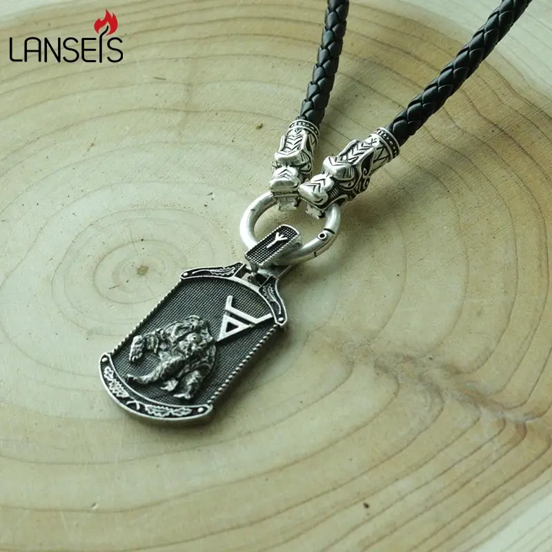 1 шт. lanseis дропшиппинг viking Veles symbol. Weles. Славянский медведь норвежский кулон мужское ожерелье богатство ювелирные изделия-талисманы