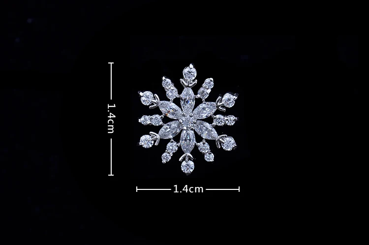 2015 новый список снежные серьги-гвоздики в форме цветка высокое качество CZ модные