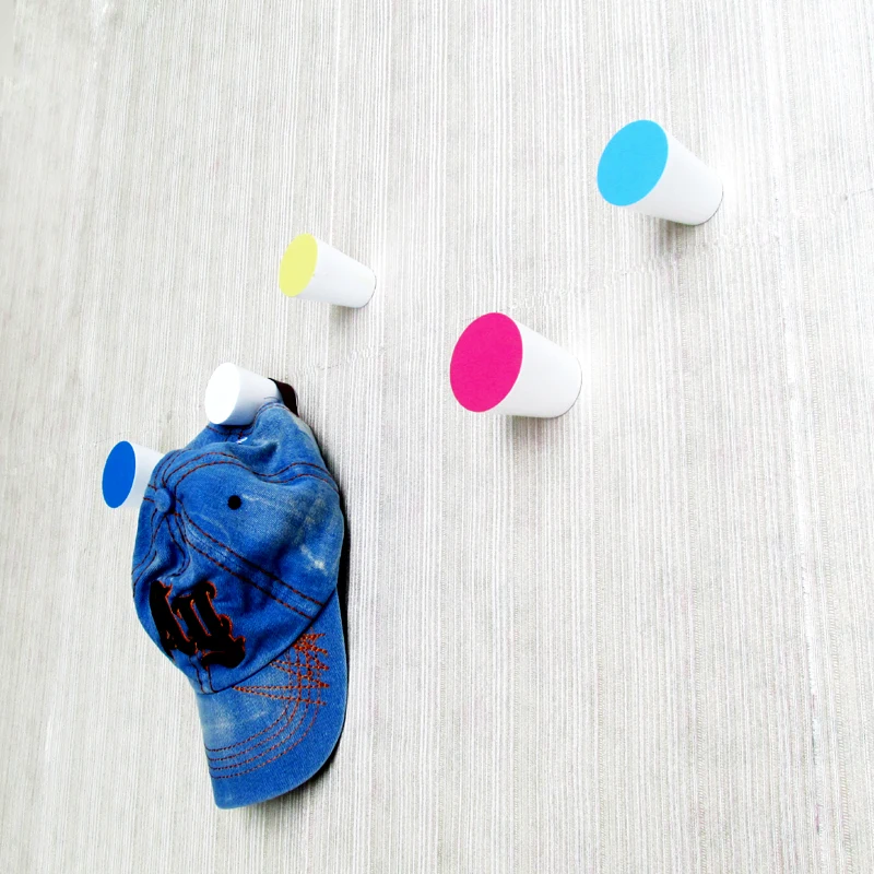 Короткий деревянный крючок для халата цилиндрическое украшение пальто