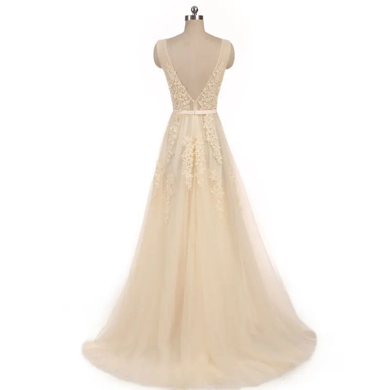 Vestido de novia para boda белое свадебное платье Festa трапециевидной формы с аппликацией на