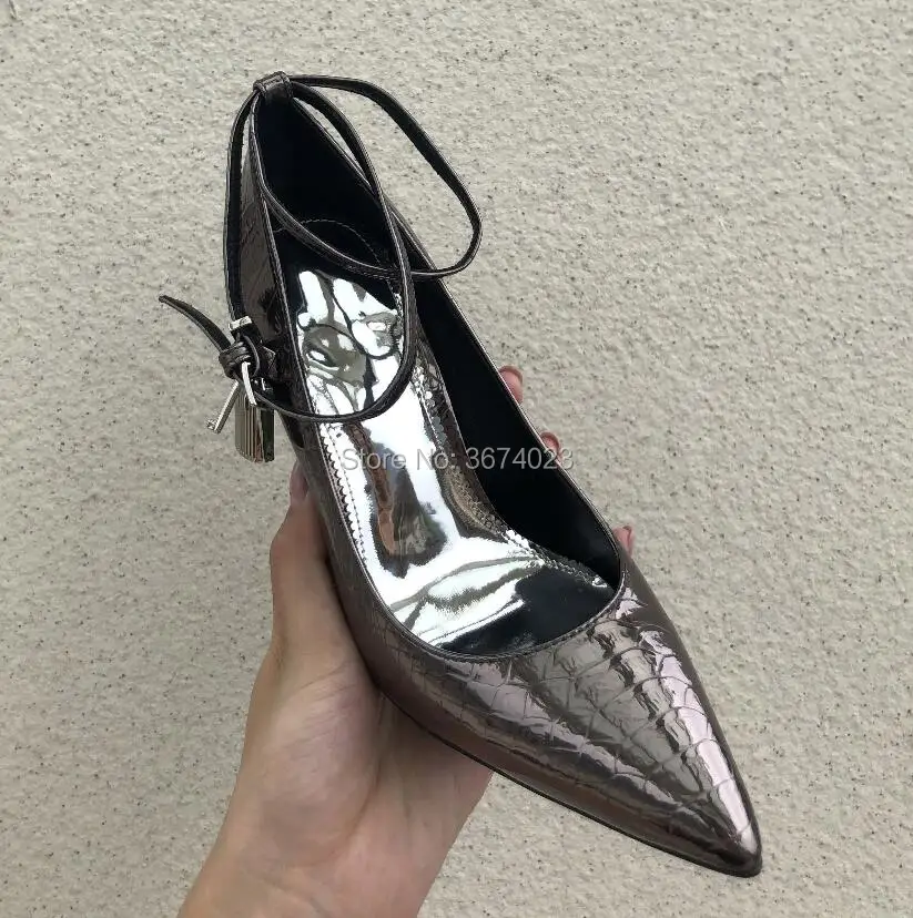 Qianruiti Chaussure Femme женские туфли лодочки из лакированной кожи на высоком