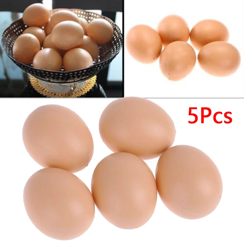 Kitchen Artificial Eggs Play Poultry Decoration Display Props Fake Food Dummy.toy Children Realistic 5PCS Home | Дом и сад