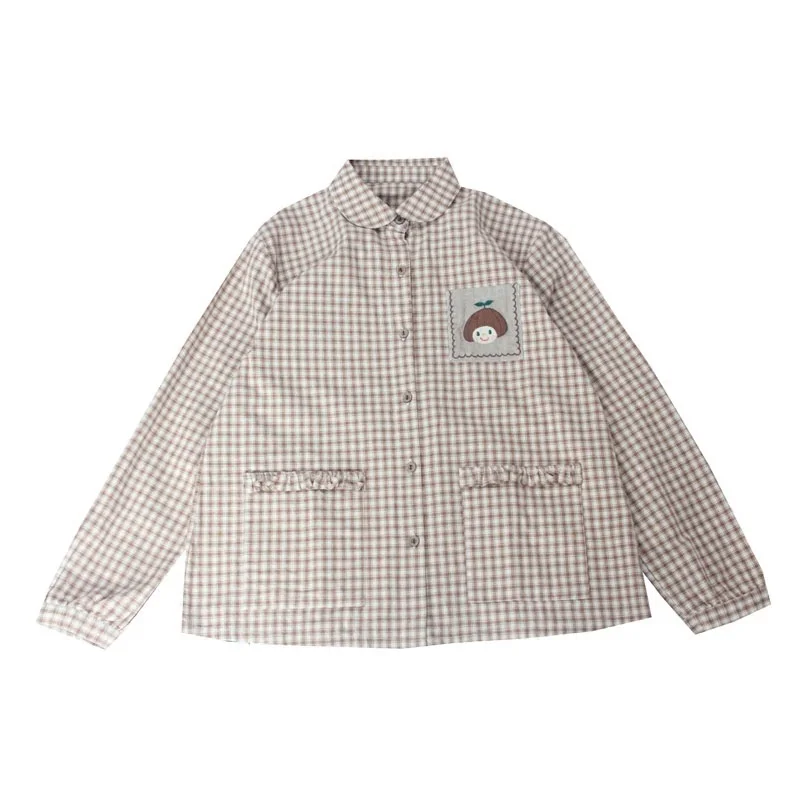 2018 новые весенние женские блузки с длинным рукавом рубашки вышивкой хлопковые