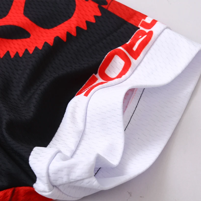 Комплект спортивных велосипедных шорт брендовая веломайка с красными колесами 9D