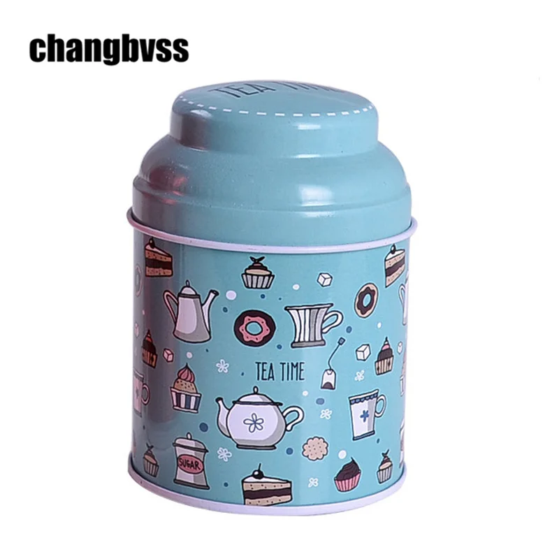 Металлическая жестяная коробка в европейском стиле 3 шт./лот для хранения чая